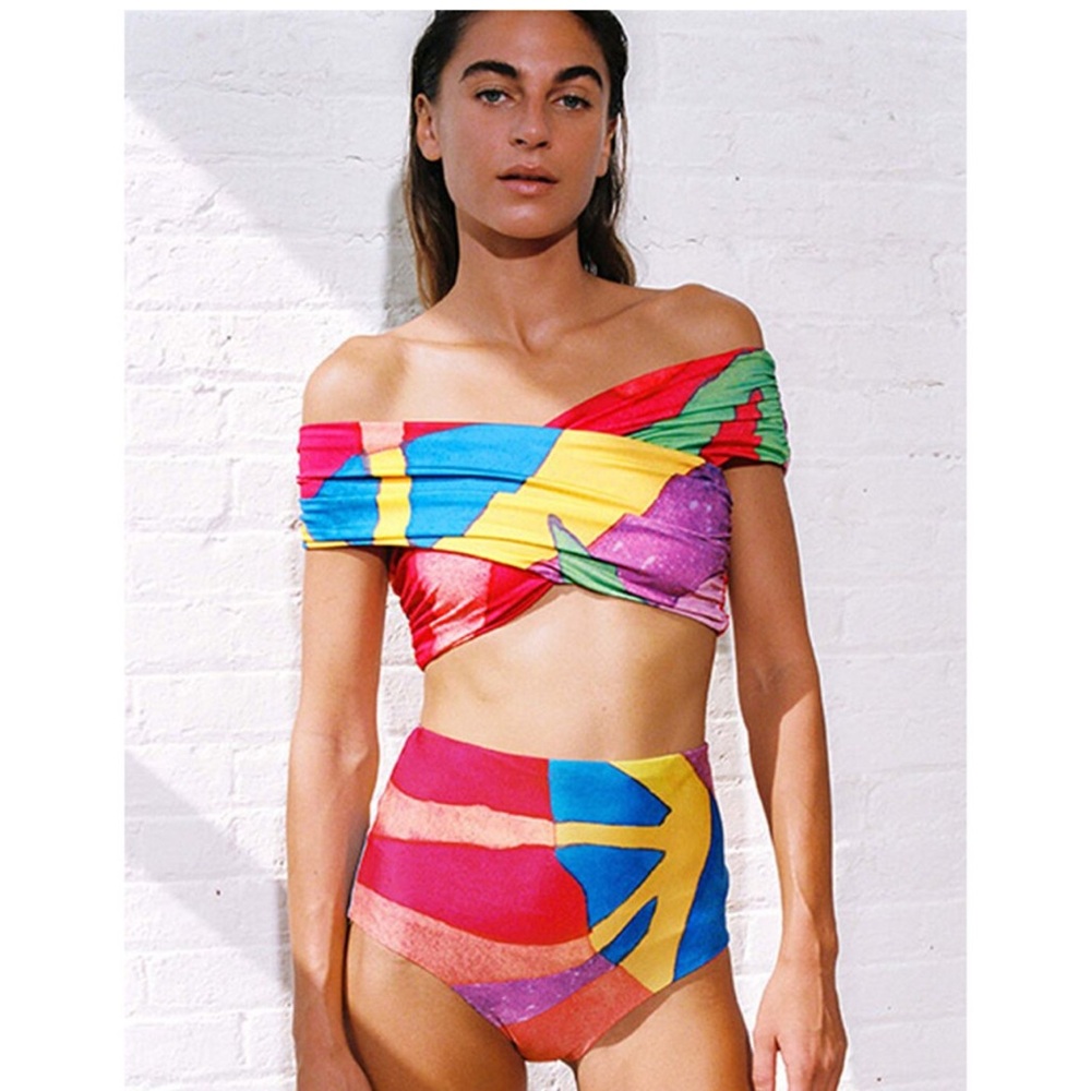 NWT Mara Hoffman Bikini Lorina Top Lydia Bikini Bottom XS